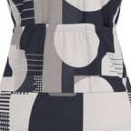 "Shapes" Print Raglan Men's Cycling Jersey