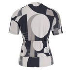 "Shapes" Print Raglan Men's Cycling Jersey