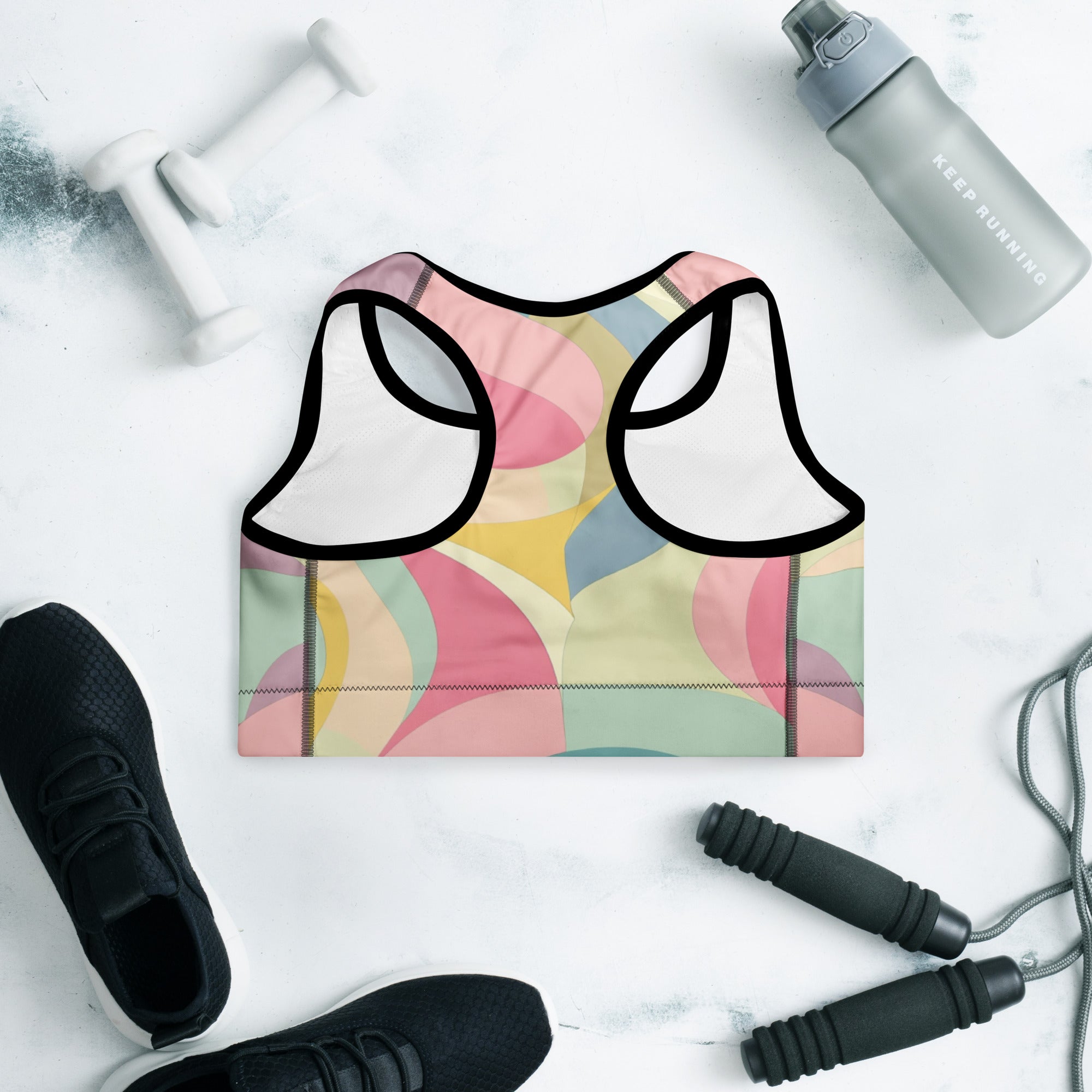 "Pastels" Padded Sports Bra Secondary image
