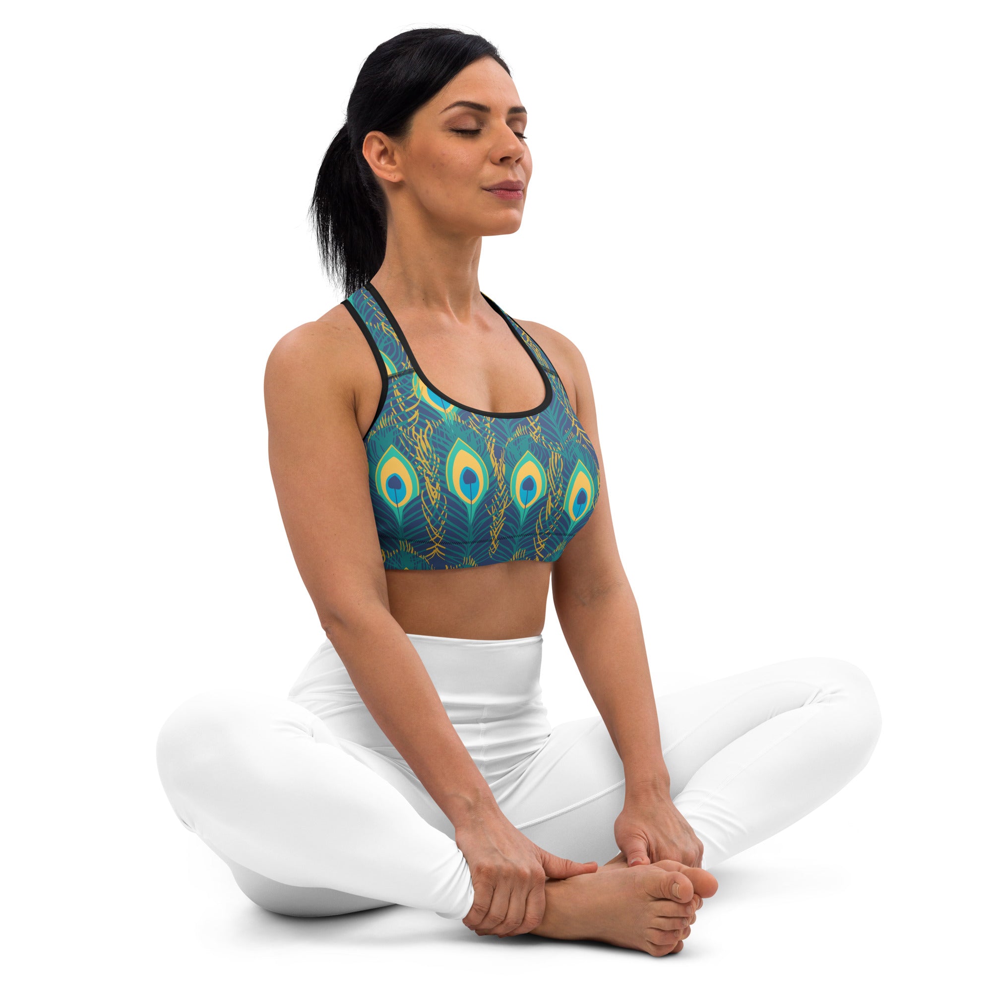 "Peacock" Sports Bra Secondary image