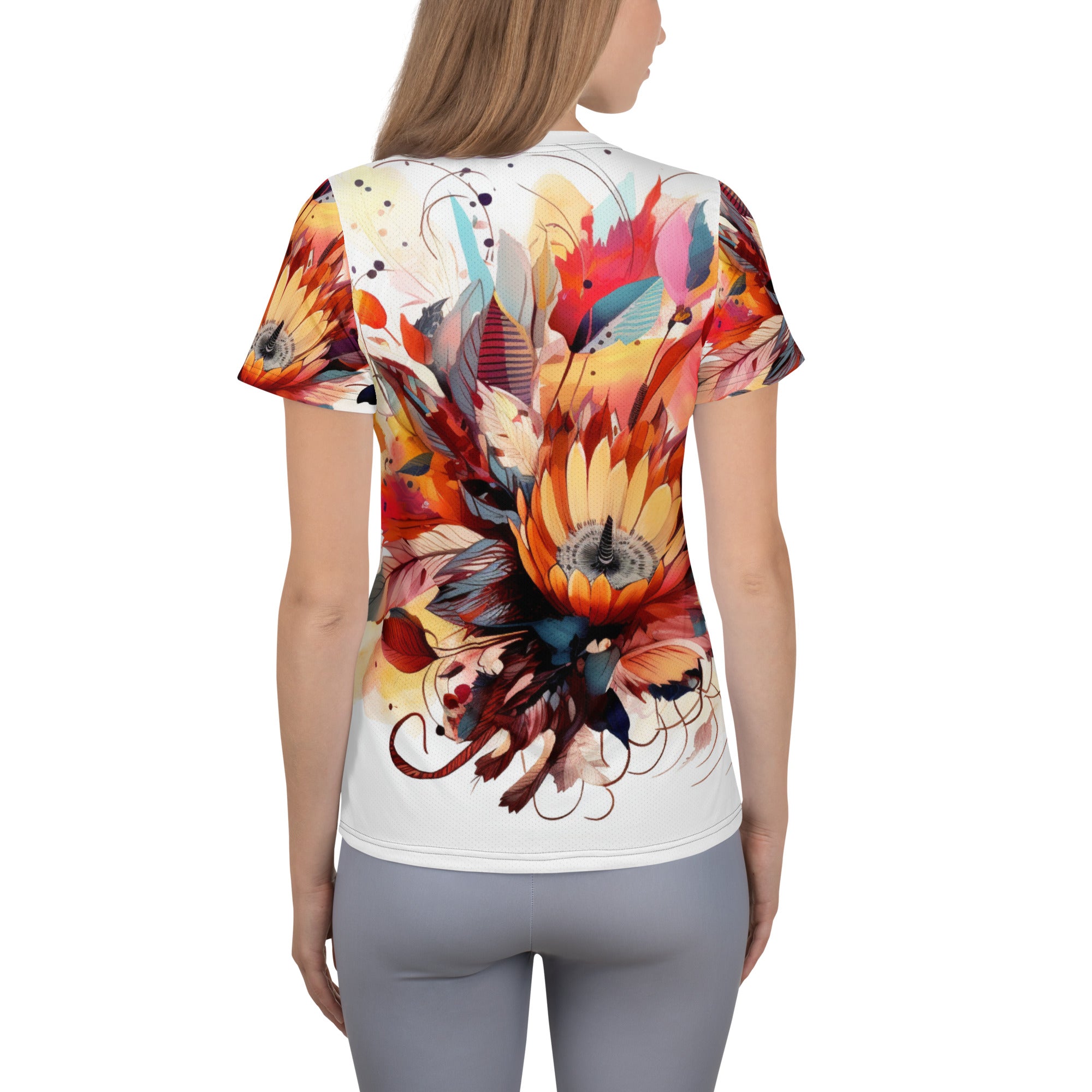 "Bloom" Women's Athletic T-Shirt Secondary image