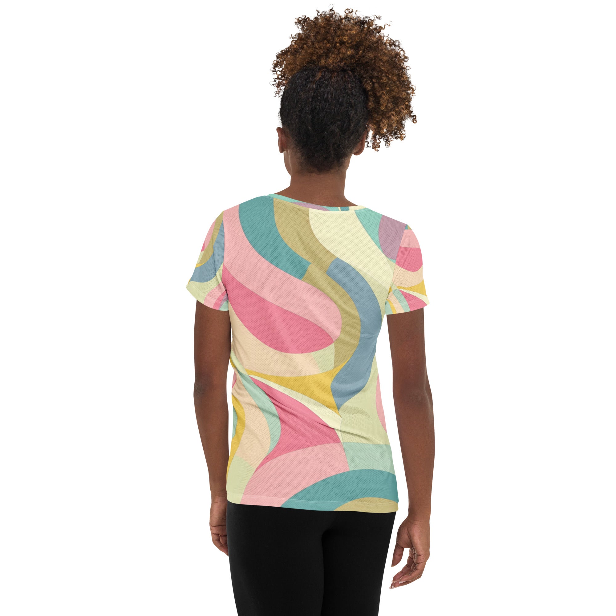 "Pastels" Women's Athletic T-Shirt Secondary image